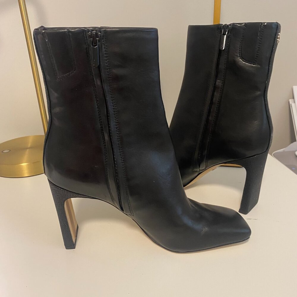 Sam Edelman Black Ankle Boots Sz 8.5 - Picture 2 of 8